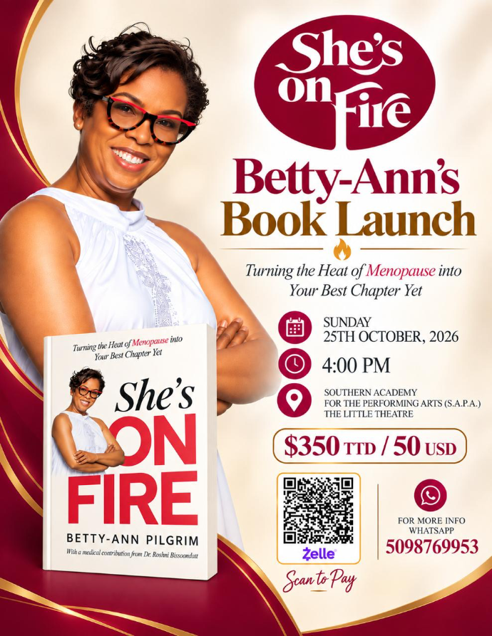 She's On Fire Book Launch Event Flyer